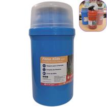 Garrafa térmica infantil pequena 300ML Garrafinha térmica lancheira Fano Kids Unitermi água caféSuco
