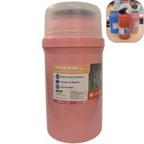 Garrafa térmica infantil pequena 300ML Garrafinha térmica lancheira Fano Kids Unitermi água caféSuco