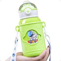 Garrafa Térmica Infantil Portátil Aço Inoxidável 316 Galáxia 500ML JXS1055