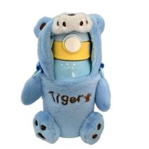 Garrafa térmica infantil premium inox com capinha em pelúcia e termômetro Garrafa térmica infantil premium inox com capinha em pelúcia e termômetro