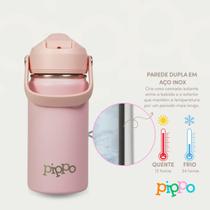Garrafa Térmica Infantil Rosa Pippo Garrafa Térmica Infantil Rosa Pippo