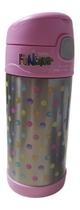 Garrafa Térmica Infantil Thermos Funtainer Rosa Cores 355ml