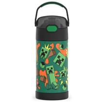 Garrafa Térmica Infantil Thermos Minecraft 355ml C/Alça