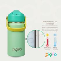 Garrafa Térmica Infantil Verde Pippo