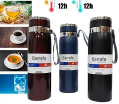 Garrafa Térmica Inox 1 Litro 12h Frio/Quente Com Vedação - interponte Garrafa Térmica Inox 1 Litro 12h Frio/Quente Com Vedação - interponte