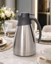 Garrafa Térmica Inox 1,5L Parede Dupla Sem Ampola Gatilho Quente 12h Frio 24h Garrafa Térmica Inox 1,5L Parede Dupla Sem Ampola Gatilho Quente 12h Frio 24h