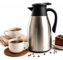 Garrafa Térmica Inox 1L Café Quente Gelado Com Bico Dosador Garrafa Térmica Inox 1L Café Quente Gelado Com Bico Dosador