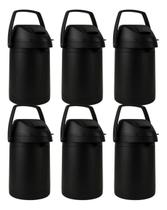 Garrafa Termica Inox 2,5 Litros Kit 6 Unidades Azarte 24h Gelada Para terere, e Bebidas Quentes Varias Cores