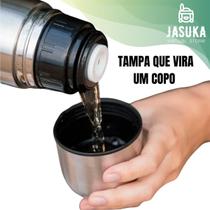 Garrafa Térmica Inox 500 ml Café Agua Quente Gelada