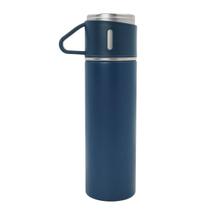 Garrafa Térmica Inox 500ml Com Copo - Azul