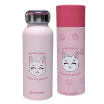 Garrafa Térmica Inox 500ML EU AMO GATOS - Zona Criativa Garrafa Térmica Inox 500ML EU AMO GATOS - Zona Criativa