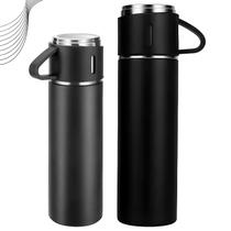 Garrafa Térmica Inox 500ml Ideal Para Café Chá Chimarrão Kit Xícaras Garrafa Térmica Inox 500ml Ideal Para Café Chá Chimarrão Kit Xícaras