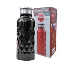 Garrafa Térmica Inox 500ml -parede Dupla - Preto -dolce Home