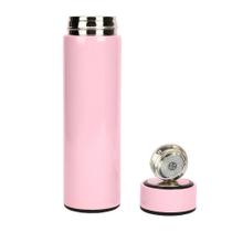 Garrafa Térmica Inox 500ml Quente Frio Tampa Rosa Nº7 Garrafa Térmica Inox 500ml Quente Frio Tampa Rosa Nº7