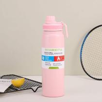 Garrafa Térmica Inox 600ml Tampa Alça Dedo Água Gelada Academia Esporte HM-10068 Garrafa Térmica Inox 600ml Tampa Alça Dedo Água Gelada Academia Esporte HM-10068