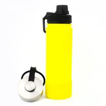 Garrafa Térmica Inox 650ml com Tampa Esportiva e Capa Garrafa Térmica Inox 650ml com Tampa Esportiva e Capa