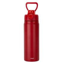 Garrafa Térmica Inox 700ml Com Canudo E Alça Squeeze Academia Fitness Bebida Gelada E Quente Mori - Garrafa Térmica Inox 700ml Com Canudo E Alça Squeeze Academia Fitness Bebida Gelada E Quente Mori -