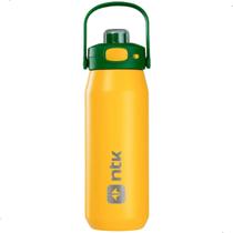 Garrafa Térmica Inox 750ml Água Fria Quente Ntk Isomax Verde e Amarelo Garrafa Térmica Inox 750ml Água Fria Quente Ntk Isomax Verde e Amarelo