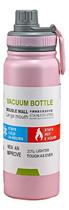 Garrafa Térmica Inox 800Ml - Academia, Água Quente/Fr - Rosa