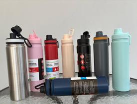 Garrafa Térmica Inox 800ml agua gelada e quente com logo e vedação