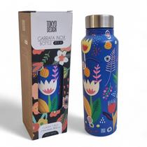 Garrafa Térmica Inox 800ml Estampas Floridas Água Coleção