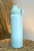 Garrafa Térmica Inox 800ml Tampa Alça Dedo Água Gelada Academia Esporte