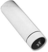 Garrafa Térmica Inox A Vácuo Termômetro Display Led 500 ML Cor:Branco Garrafa Térmica Inox A Vácuo Termômetro Display Led 500 ML Cor:Branco