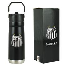 Garrafa Térmica Inox Alça Canudo Bico 650ml - Santos Garrafa Térmica Inox Alça Canudo Bico 650ml - Santos