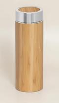 Garrafa Térmica Inox Bambu Infusor 430ml