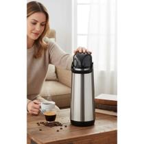 Garrafa Térmica Inox Bomba Pressão 1,8L - Versátil