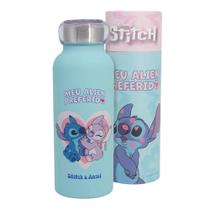 Garrafa Térmica Inox Bubble 500ml STITCH DISNEY NAMORADOS Garrafa Térmica Inox Bubble 500ml STITCH DISNEY NAMORADOS
