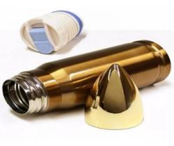 Garrafa Térmica Inox Cápsula Dourada 500Ml Golden Thermos