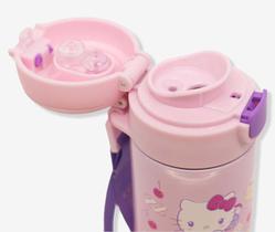 Garrafa Térmica inox Capsule 450 ML Hello Kitty Licenciada Cor: Rosa Garrafa Térmica inox Capsule 450 ML Hello Kitty Licenciada Cor: Rosa
