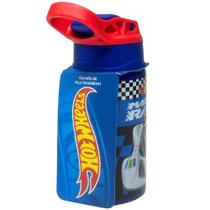 Garrafa Térmica Inox Click Canudo 400ml HOT WHEELS - Luxcel