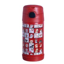 Garrafa Térmica Inox CLICK Com Canudo 400ML DOGS ZC Garrafa Térmica Inox CLICK Com Canudo 400ML DOGS ZC