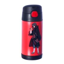 Garrafa Térmica Inox CLICK Com Canudo NARUTO AKATSUKI ZC Garrafa Térmica Inox CLICK Com Canudo NARUTO AKATSUKI ZC