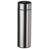 Garrafa Térmica Inox com Display LED 500ml, Mantém Frio e Quente 12h, Sensor de Temperatura Digital