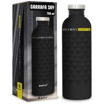 Garrafa Termica Inox de Agua Parede Dupla Hidratação Squeeze Grande Sky 750ml - PRETA - BRASFOOT Garrafa Termica Inox de Agua Parede Dupla Hidratação Squeeze Grande Sky 750ml - PRETA - BRASFOOT