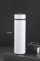 Garrafa Térmica Inox Display Led com Temperatura 450ml Branco