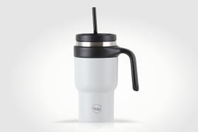 Garrafa Térmica Inox Doubly 600ml Cinza com Canudo e Tampa Garrafa Térmica Inox Doubly 600ml Cinza com Canudo e Tampa