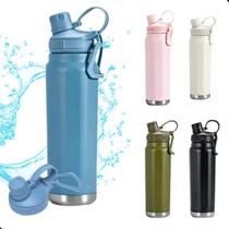 Garrafa Térmica Inox Esportiva 800ml Premium Água Gelada por até 12hs Garrafa Térmica Inox Esportiva 800ml Premium Água Gelada por até 12hs