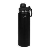 Garrafa Térmica Inox Get Trity 750ml Preto Bebidas Quentes e Frias com Tampa Bico base emborrachada