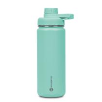 Garrafa Térmica Inox Goldentec 500 ml para bebidas quentes ou frias com tampa com bico e base emborrachada - Verde Claro