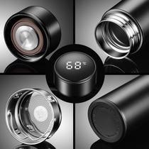 Garrafa Térmica Inox Inteligente com Medidor de Temperatura em LED Isolamento Térmico de 4 Camadas e Bateria de Longa Du