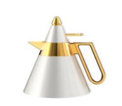 Garrafa Térmica Inox Nara Branco c/ Dourado 790ml Tuut Garrafa Térmica Inox Nara Branco c/ Dourado 790ml Tuut