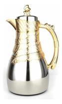 Garrafa Térmica Inox Prata Dourado Estilo Árabe La Francesa Garrafa Térmica Inox Prata Dourado Estilo Árabe La Francesa