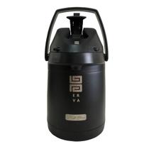 Garrafa Térmica Inox Preta Alavanca 2,5L Tereré Black Erva