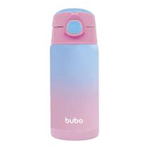 Garrafa Térmica Inox Rosa e Azul 400ml Verde - Buba