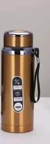 Garrafa Térmica Inox Squeeze Academia 800ml- Dourada