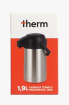 Garrafa termica inquebravel inox 1,9 l therm cor prateado Garrafa termica inquebravel inox 1,9 l therm cor prateado